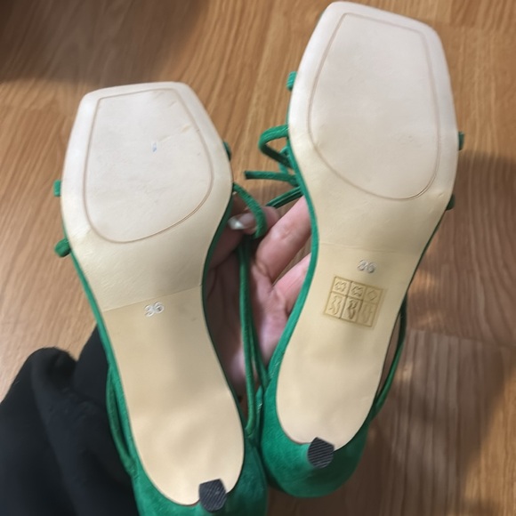 Green suede mules - Picture 4 of 4